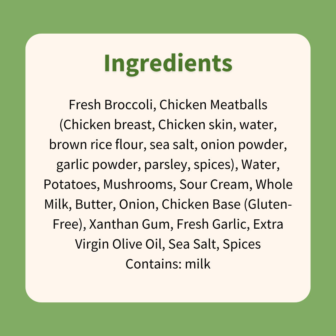 Stroganoff Chicken Meatballs with Broccoli & Creamy Mashed Potatoes - ketolibriyum
