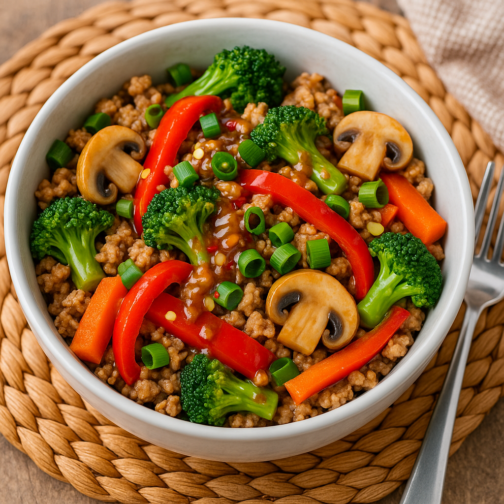 Keto Thai Turkey Bowl