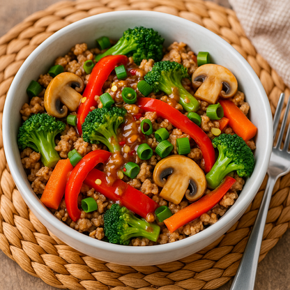 Keto Thai Turkey Bowl