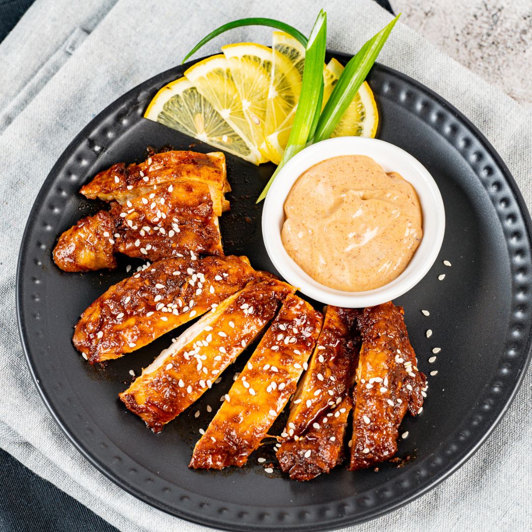 Buffalo Chicken with chipotle dipping sauce - ketolibriyum
