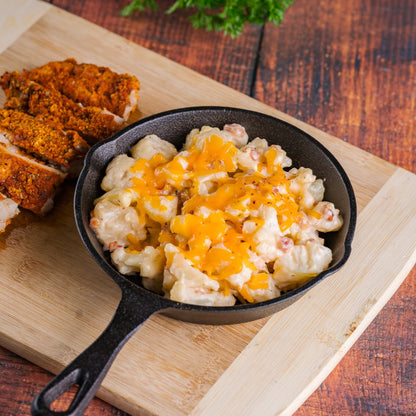 Buttermilk Chicken with Loaded Cauli mac - 530 Calories | 9g Net Carb | 31g Total Fat | 17g Protein - ketolibriyum
