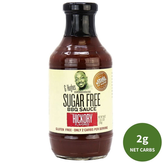 G Hughes Sugar-Free BBQ Sauce: Hickory 510 g - ketolibriyum