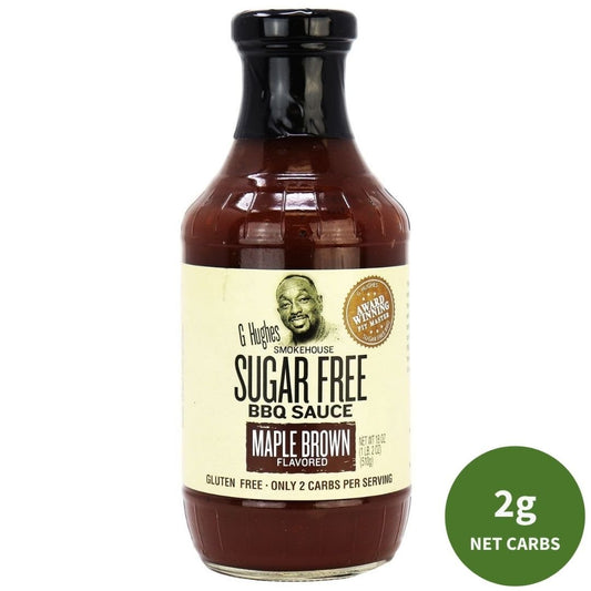 G Hughes Sugar-Free BBQ Sauce: Maple Brown 510 g - ketolibriyum