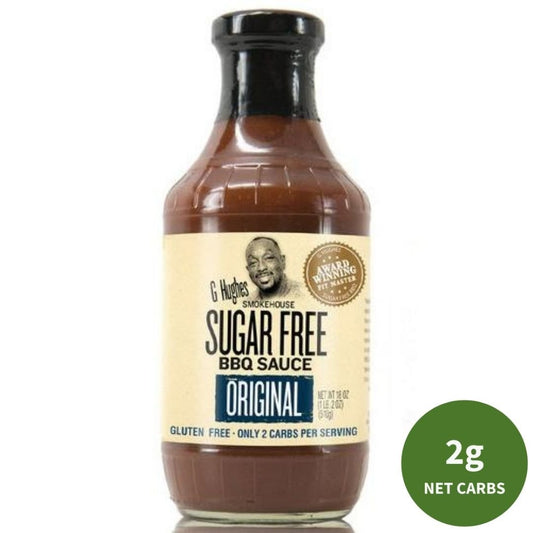 G Hughes Sugar-Free BBQ Sauce: Original 510 g - ketolibriyum