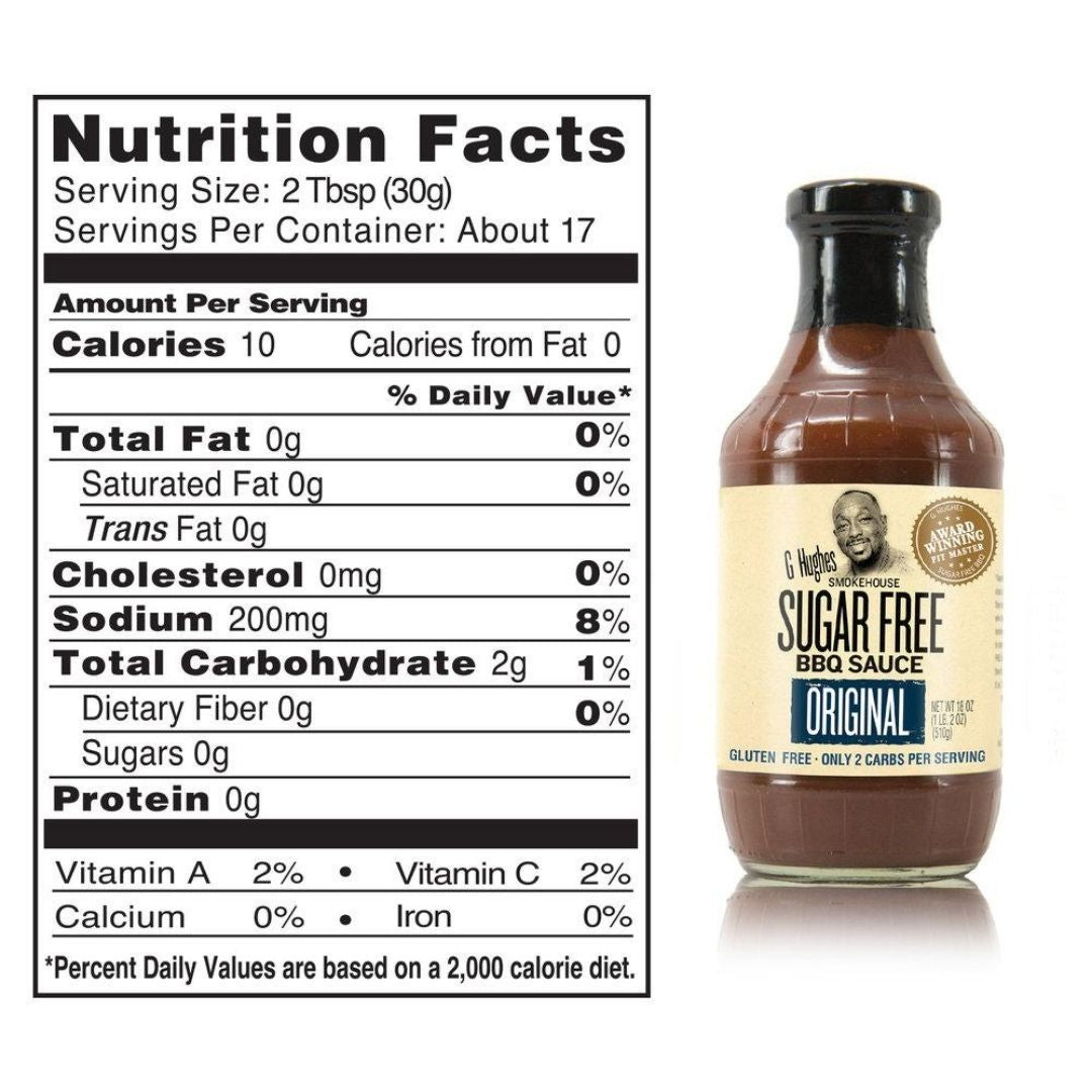 G Hughes Sugar-Free BBQ Sauce: Original 510 g - ketolibriyum