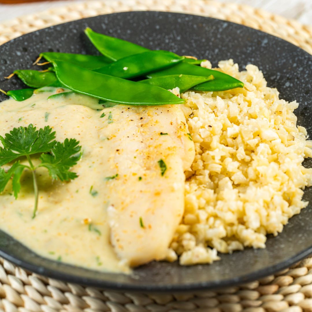 Green Curry Fish with Caulirice - ketolibriyum