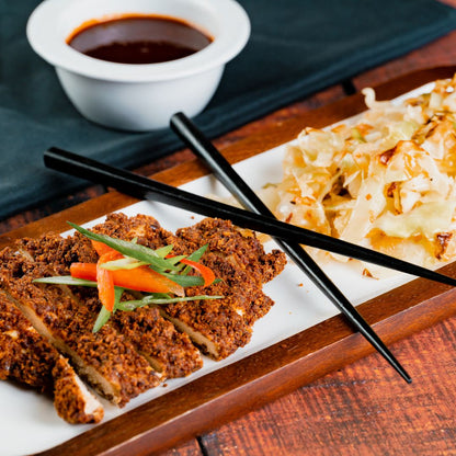Japanese Katsu Chicken with Roasted Cabbage - 620 Calories | 12g Net Carb | 44g Total Fat | 35g Protein - ketolibriyum
