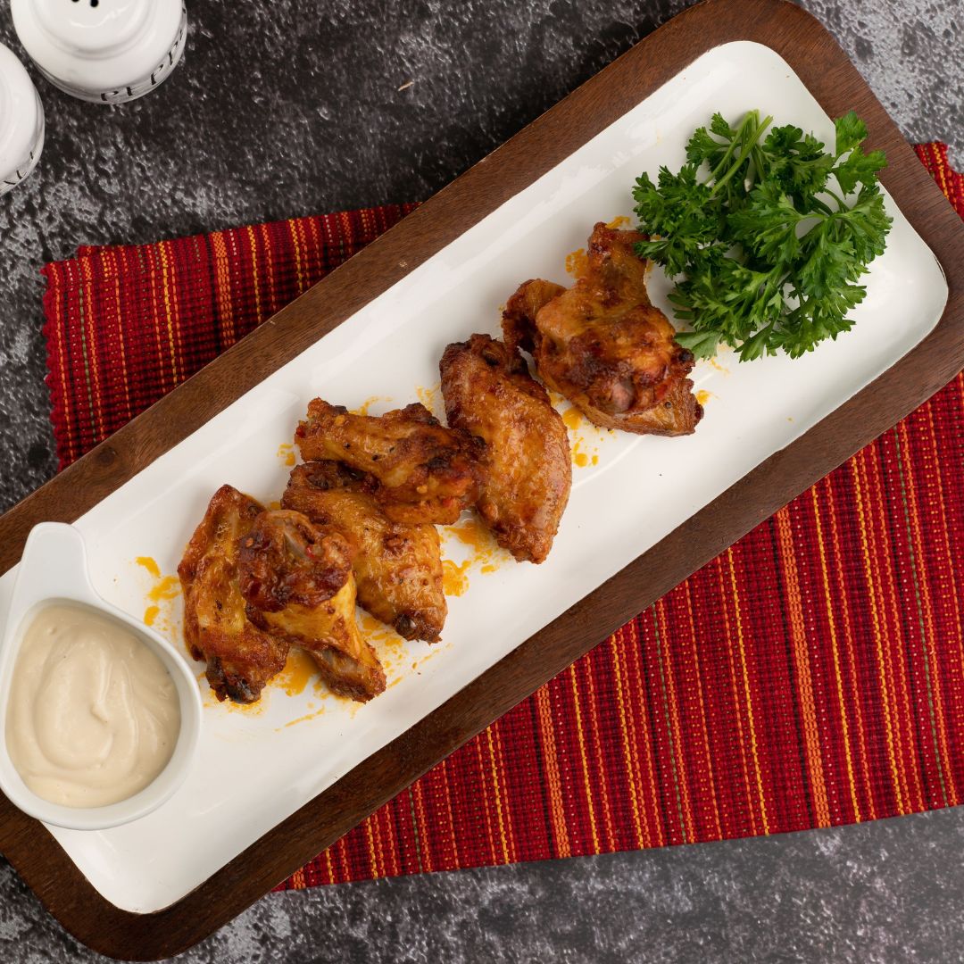 Keto Chicken Wings with Sesame Dipping Sauce - 3g Net Carb | 34g Protein | 490 Calories - ketolibriyum