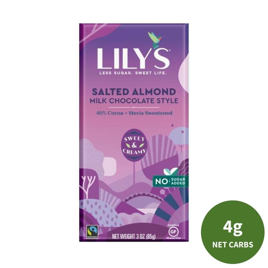 Lily's Milk Chocolate Bar : Salted Almond & Milk - ketolibriyum