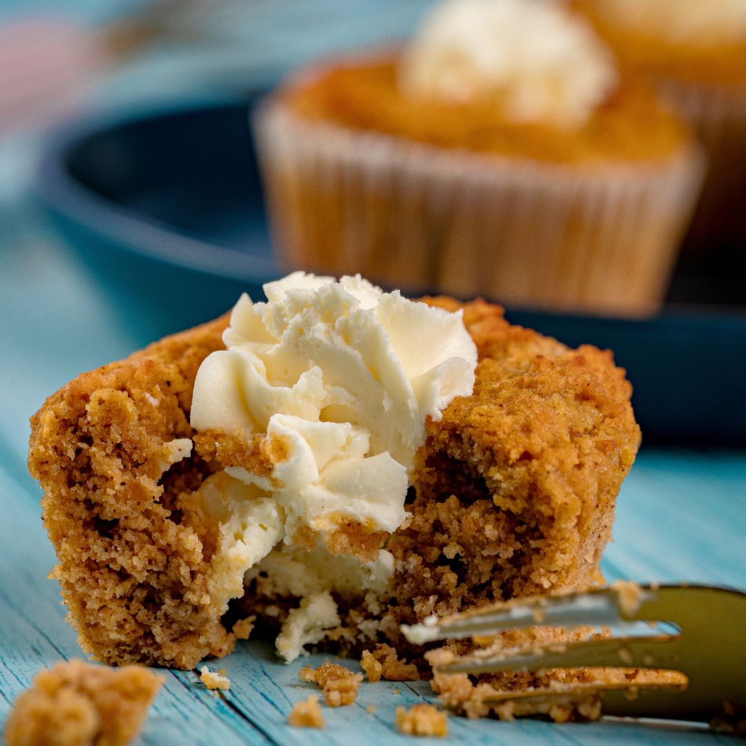 Pumpkin Spice Muffins with Cream Cheese Filling- 4 Pack - 230 Calories | 4g Net Carb | 20g Total Fat | 8g Protein - ketolibriyum