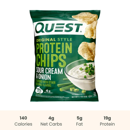 Quest Chips : Sour cream & Onion - ketolibriyum